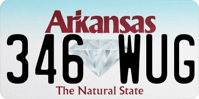 AR license plate 346WUG