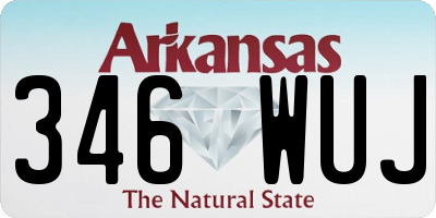 AR license plate 346WUJ