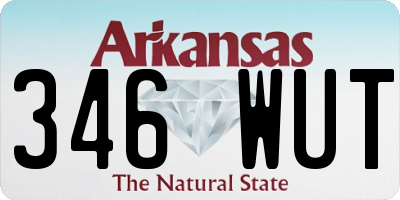 AR license plate 346WUT
