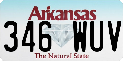 AR license plate 346WUV