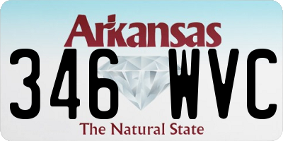 AR license plate 346WVC