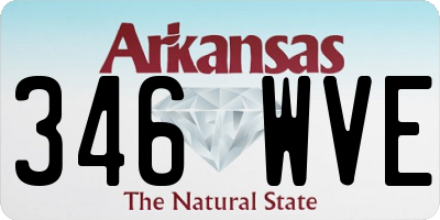 AR license plate 346WVE