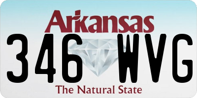 AR license plate 346WVG
