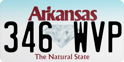 AR license plate 346WVP