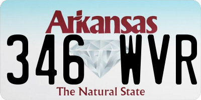 AR license plate 346WVR