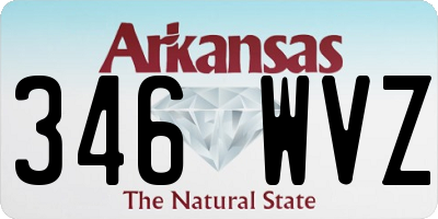 AR license plate 346WVZ