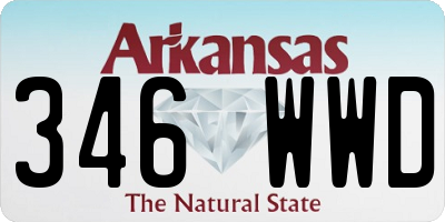AR license plate 346WWD