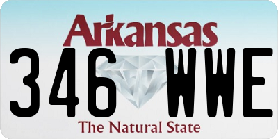 AR license plate 346WWE