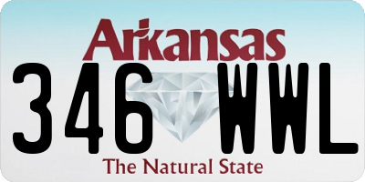 AR license plate 346WWL