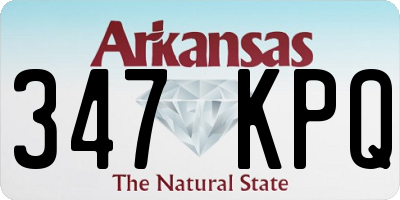 AR license plate 347KPQ