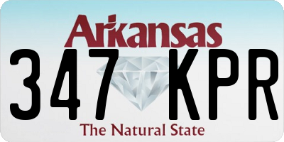 AR license plate 347KPR