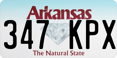 AR license plate 347KPX