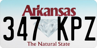 AR license plate 347KPZ