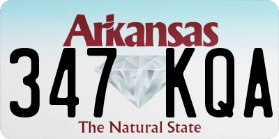 AR license plate 347KQA