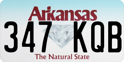 AR license plate 347KQB
