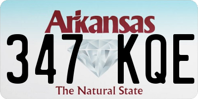 AR license plate 347KQE