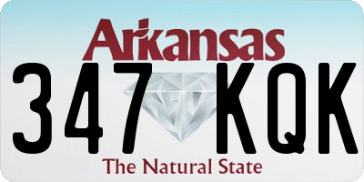 AR license plate 347KQK