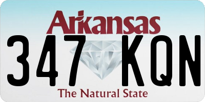AR license plate 347KQN