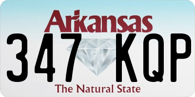 AR license plate 347KQP
