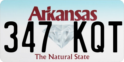 AR license plate 347KQT