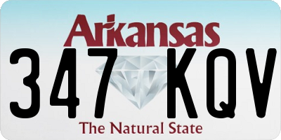 AR license plate 347KQV