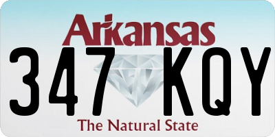 AR license plate 347KQY