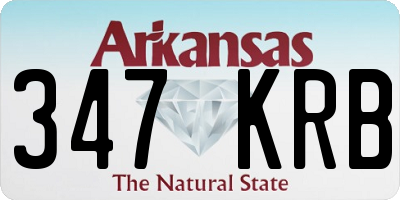 AR license plate 347KRB