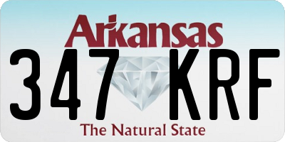 AR license plate 347KRF
