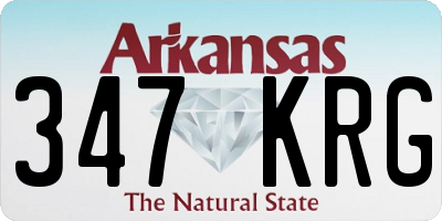 AR license plate 347KRG