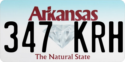 AR license plate 347KRH