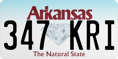 AR license plate 347KRI