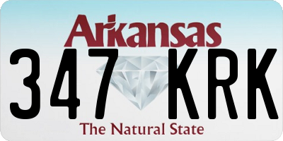 AR license plate 347KRK