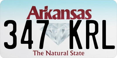 AR license plate 347KRL