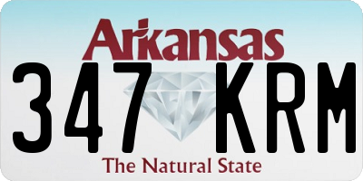 AR license plate 347KRM
