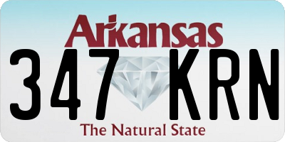 AR license plate 347KRN