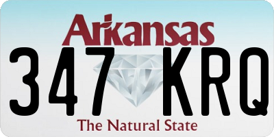 AR license plate 347KRQ