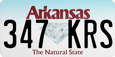 AR license plate 347KRS
