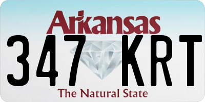 AR license plate 347KRT