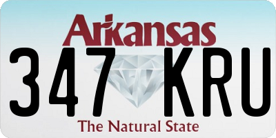 AR license plate 347KRU