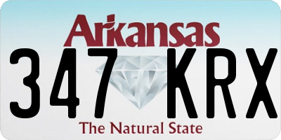 AR license plate 347KRX