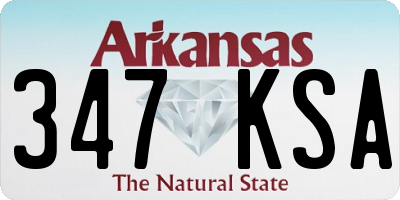AR license plate 347KSA