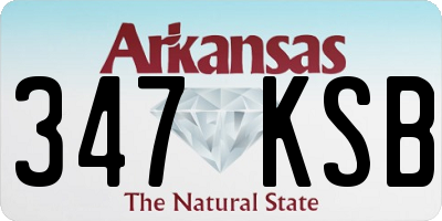AR license plate 347KSB