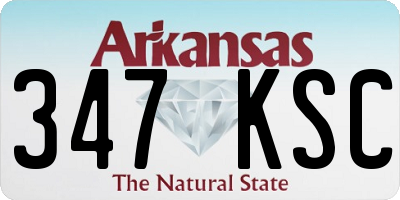 AR license plate 347KSC