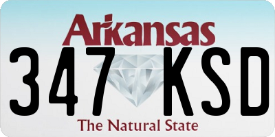 AR license plate 347KSD