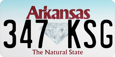 AR license plate 347KSG