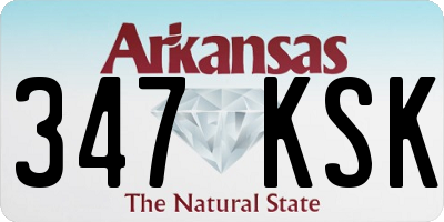 AR license plate 347KSK