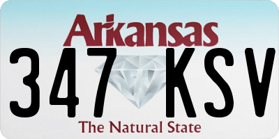 AR license plate 347KSV
