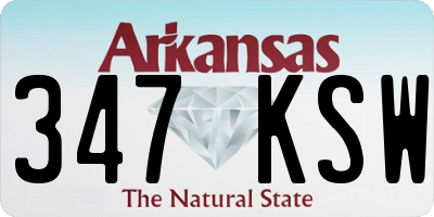AR license plate 347KSW