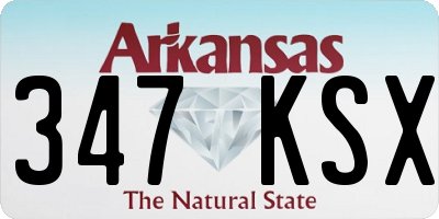 AR license plate 347KSX
