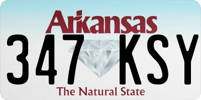 AR license plate 347KSY